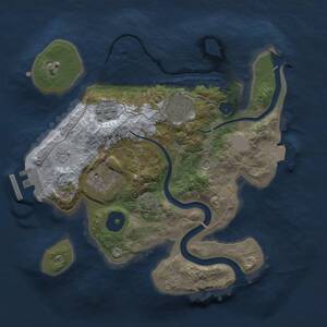 Thumbnail Rust Map: Procedural Map, Size: 2500, Seed: 67676767, 8 Monuments