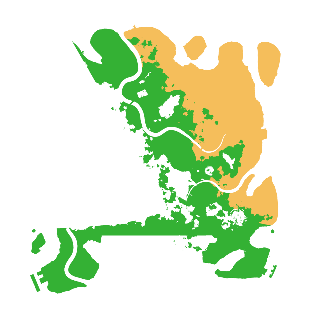 Biome Rust Map: Procedural Map, Size: 3500, Seed: 437752805