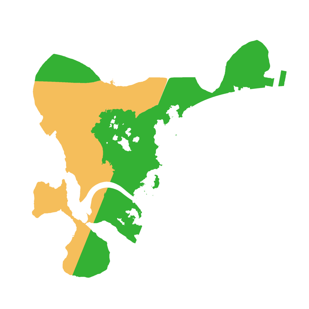 Biome Rust Map: Procedural Map, Size: 2200, Seed: 923857141