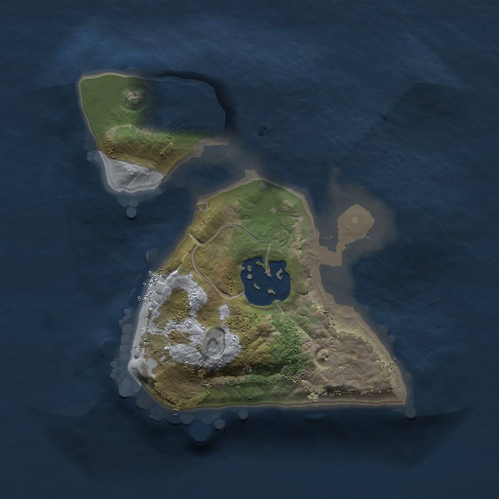Rust Map: Procedural Map, Size: 1500, Seed: 1726188028, 2 Monuments