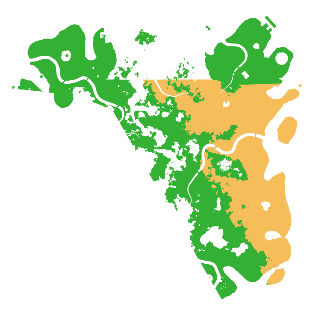 Biome Rust Map: Procedural Map, Size: 4500, Seed: 73646223