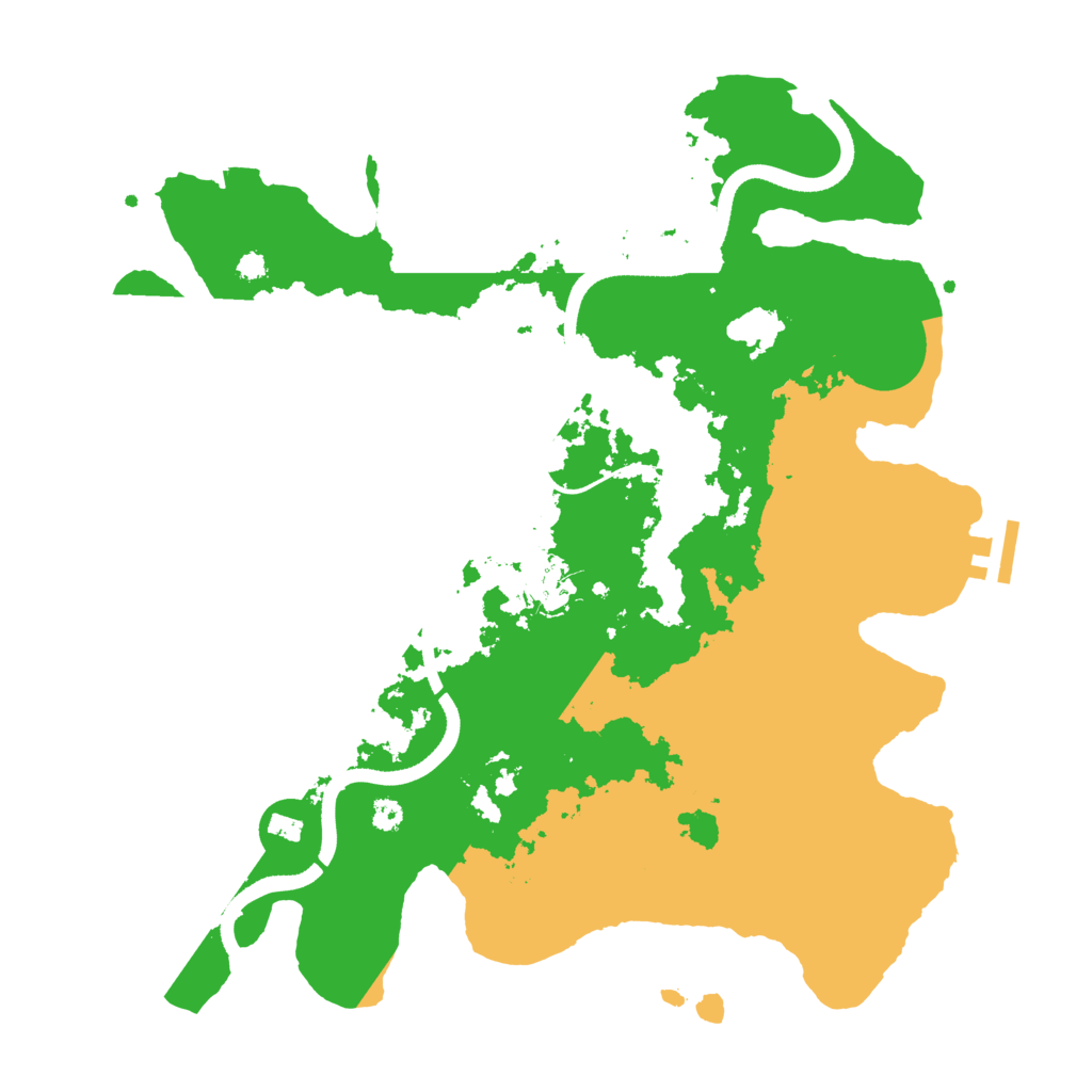 Biome Rust Map: Procedural Map, Size: 3500, Seed: 21944894