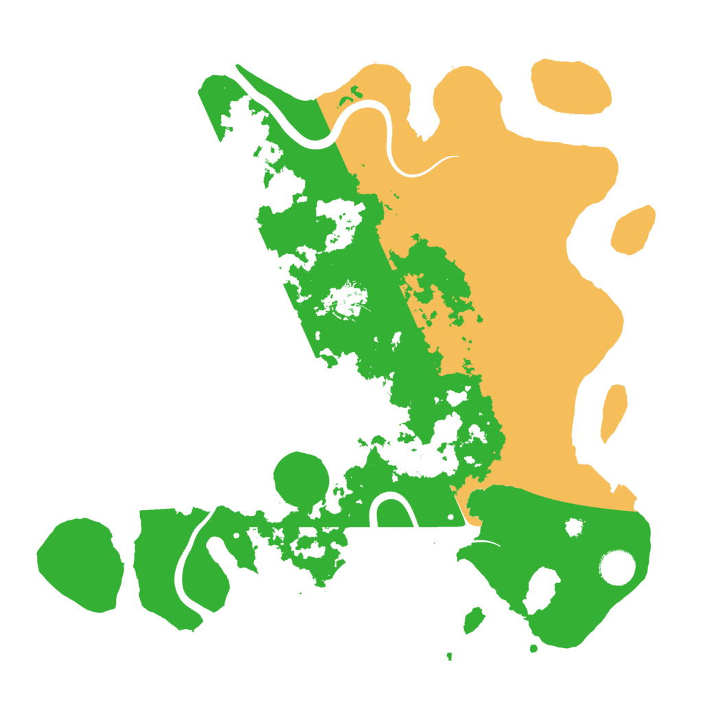 Biome Rust Map: Procedural Map, Size: 3500, Seed: 2141981