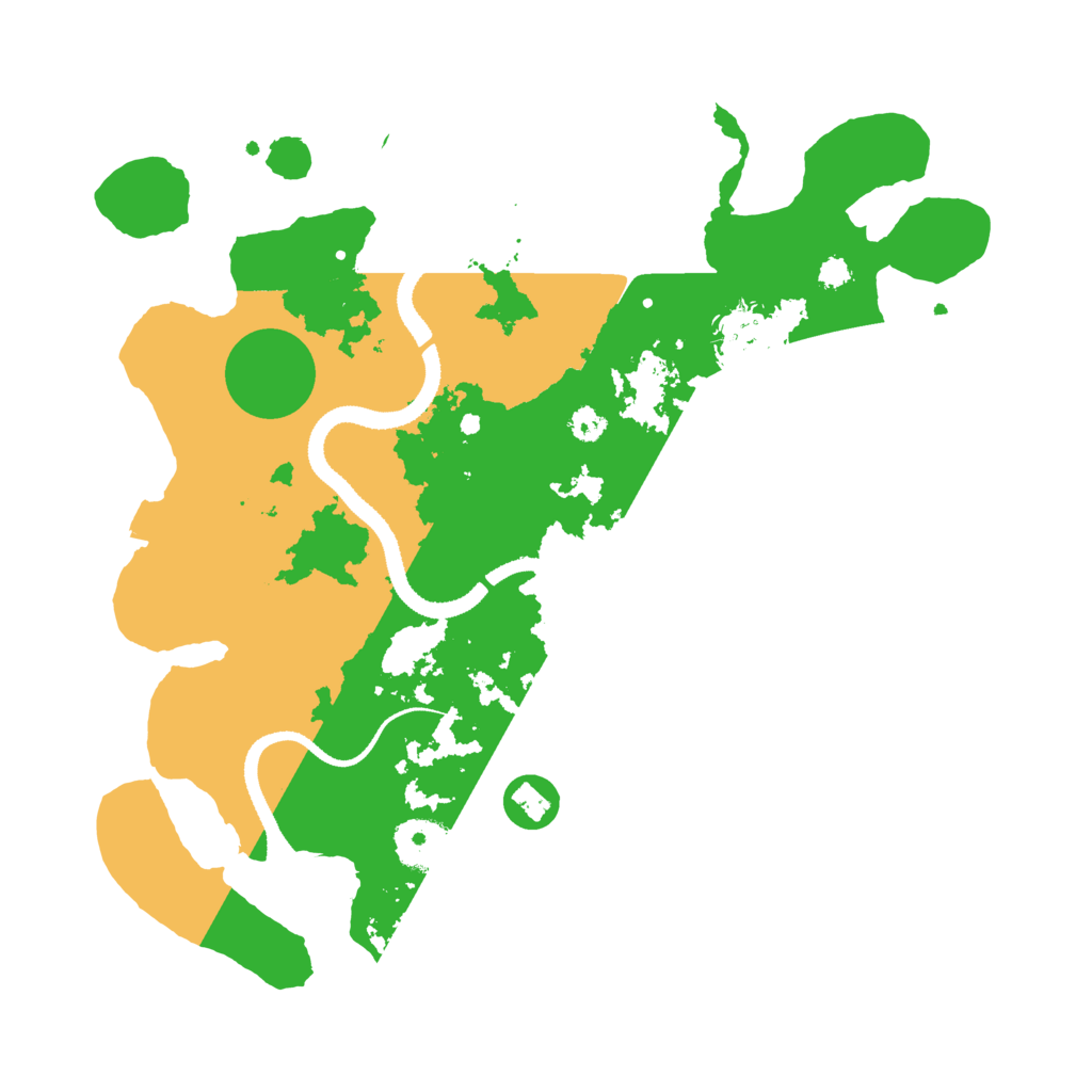 Biome Rust Map: Procedural Map, Size: 3200, Seed: 645100