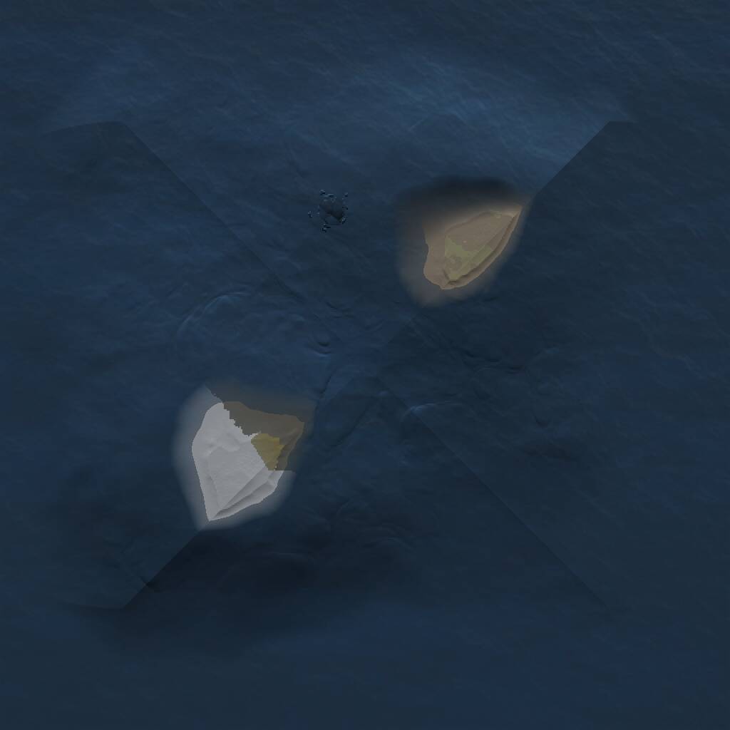 Rust Map: Procedural Map, Size: 1000, Seed: 64544, 1 Monuments