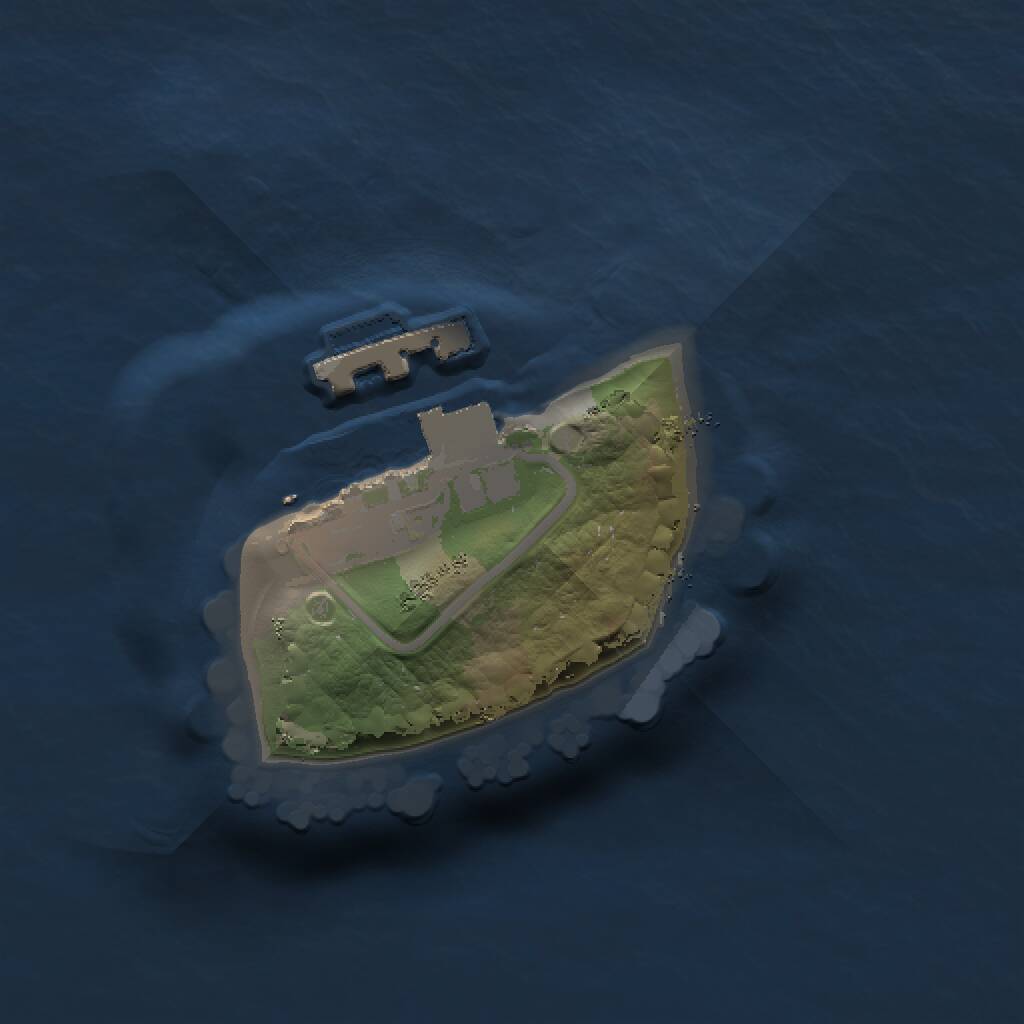 Rust Map: Procedural Map, Size: 1000, Seed: 645446, 2 Monuments