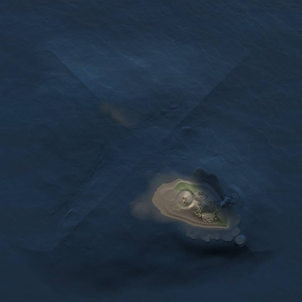 Rust Map: Procedural Map, Size: 1000, Seed: 645654, 1 Monuments