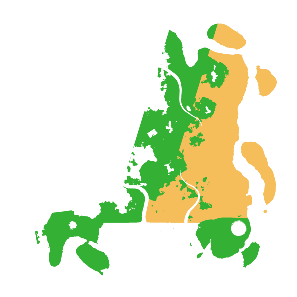 Biome Rust Map: Procedural Map, Size: 3500, Seed: 423690461