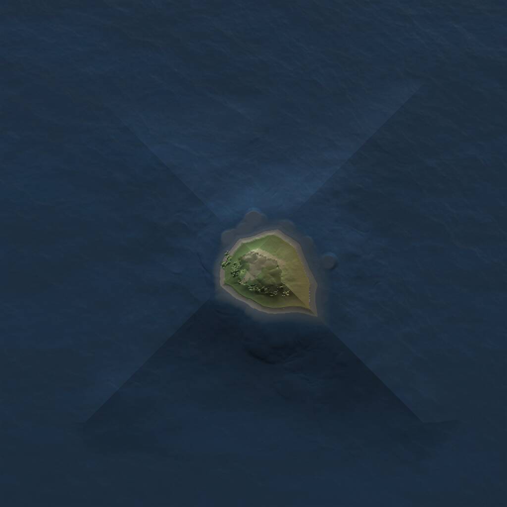 Rust Map: Procedural Map, Size: 1000, Seed: 645774, 1 Monuments