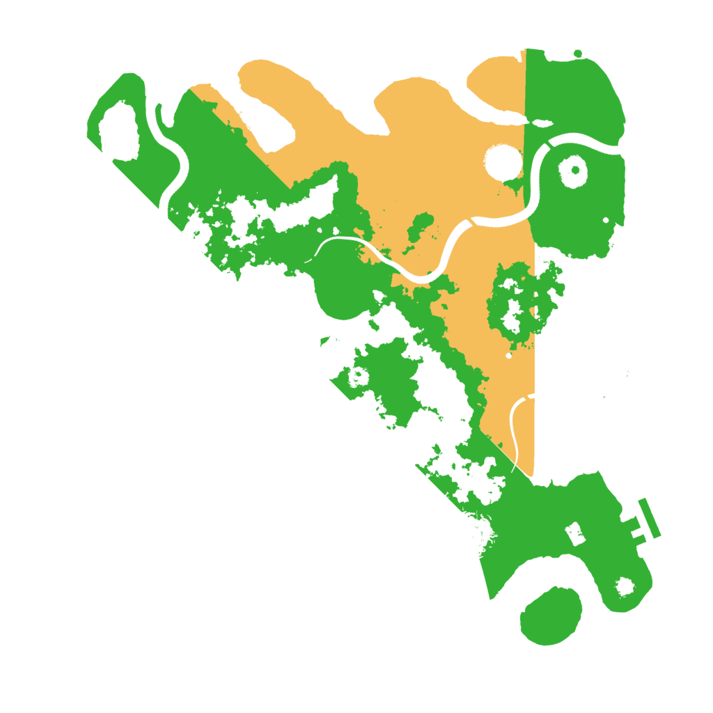 Biome Rust Map: Procedural Map, Size: 3500, Seed: 1171655
