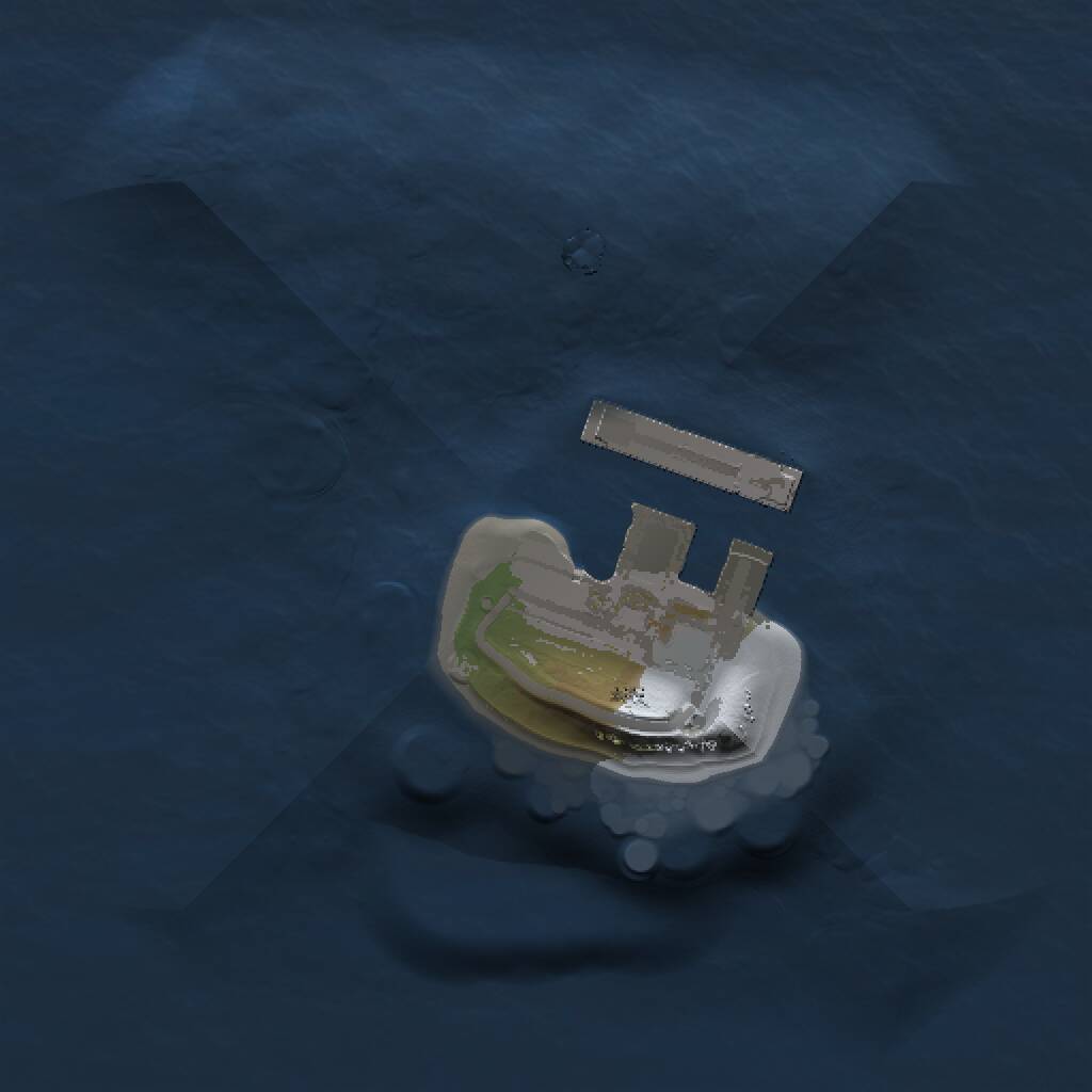 Rust Map: Procedural Map, Size: 1000, Seed: 6662775, 2 Monuments