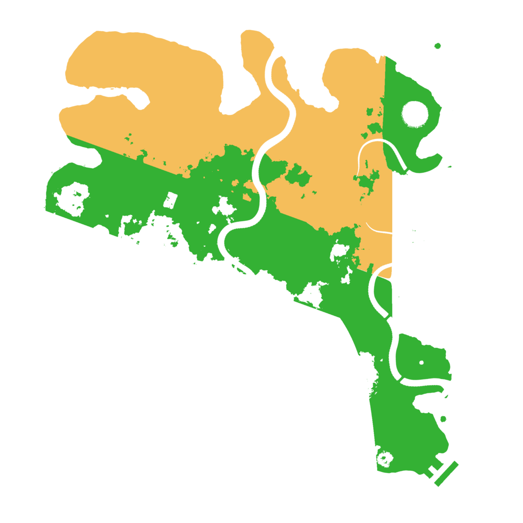 Biome Rust Map: Procedural Map, Size: 3500, Seed: 922385