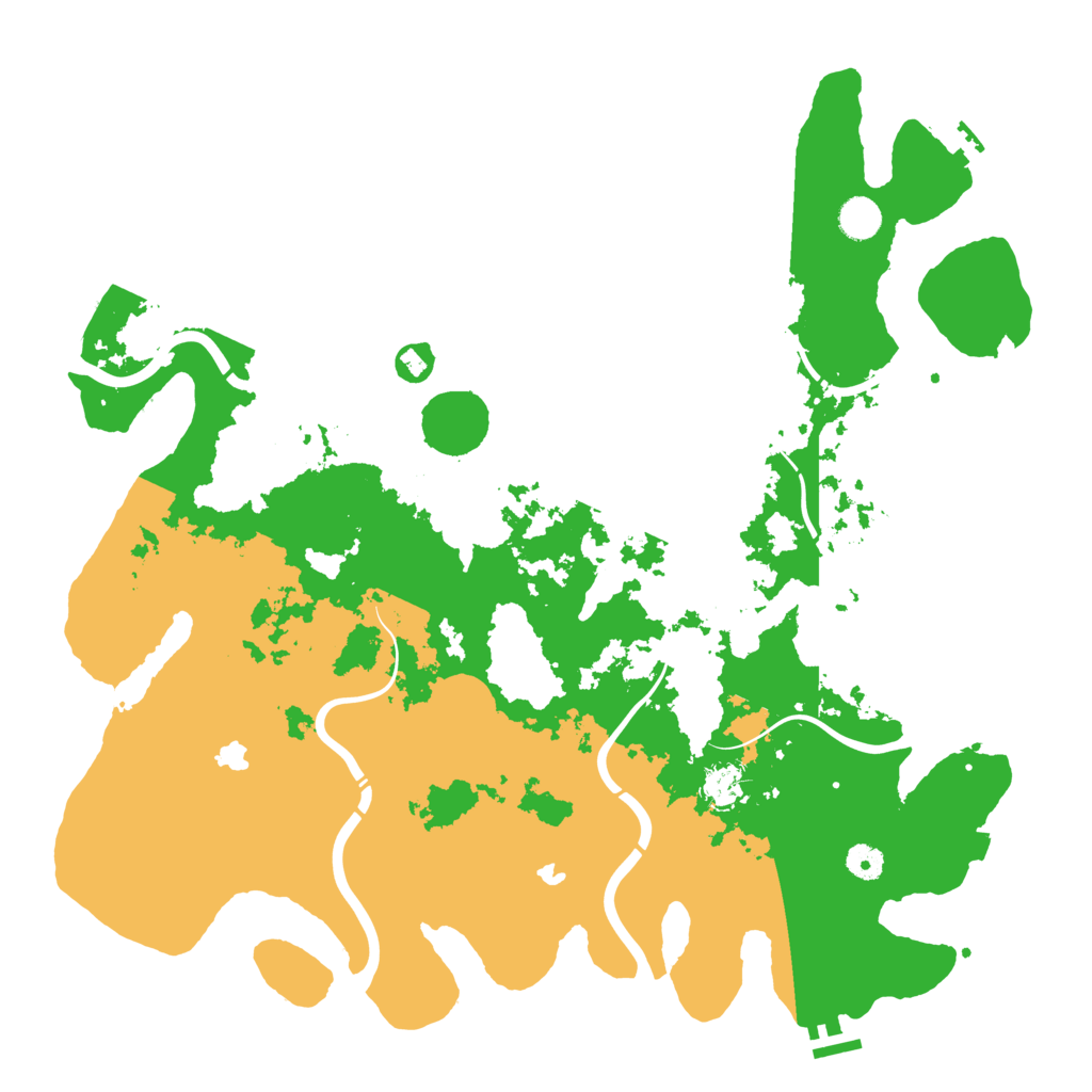 Biome Rust Map: Procedural Map, Size: 4500, Seed: 654435369