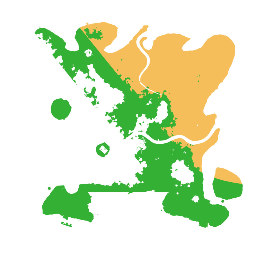 Biome Rust Map: Procedural Map, Size: 3500, Seed: 4281992