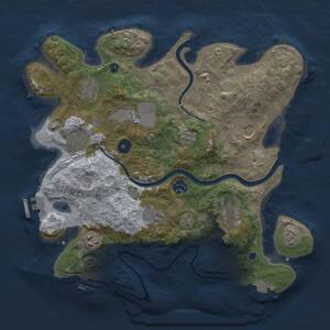 Thumbnail Rust Map: Procedural Map, Size: 3500, Seed: 4281992, 15 Monuments