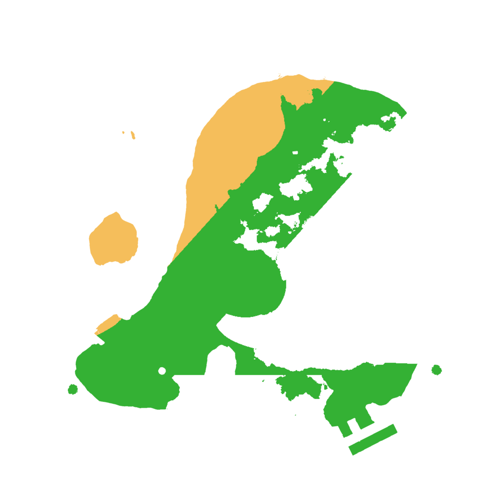 Biome Rust Map: Procedural Map, Size: 2000, Seed: 1234588