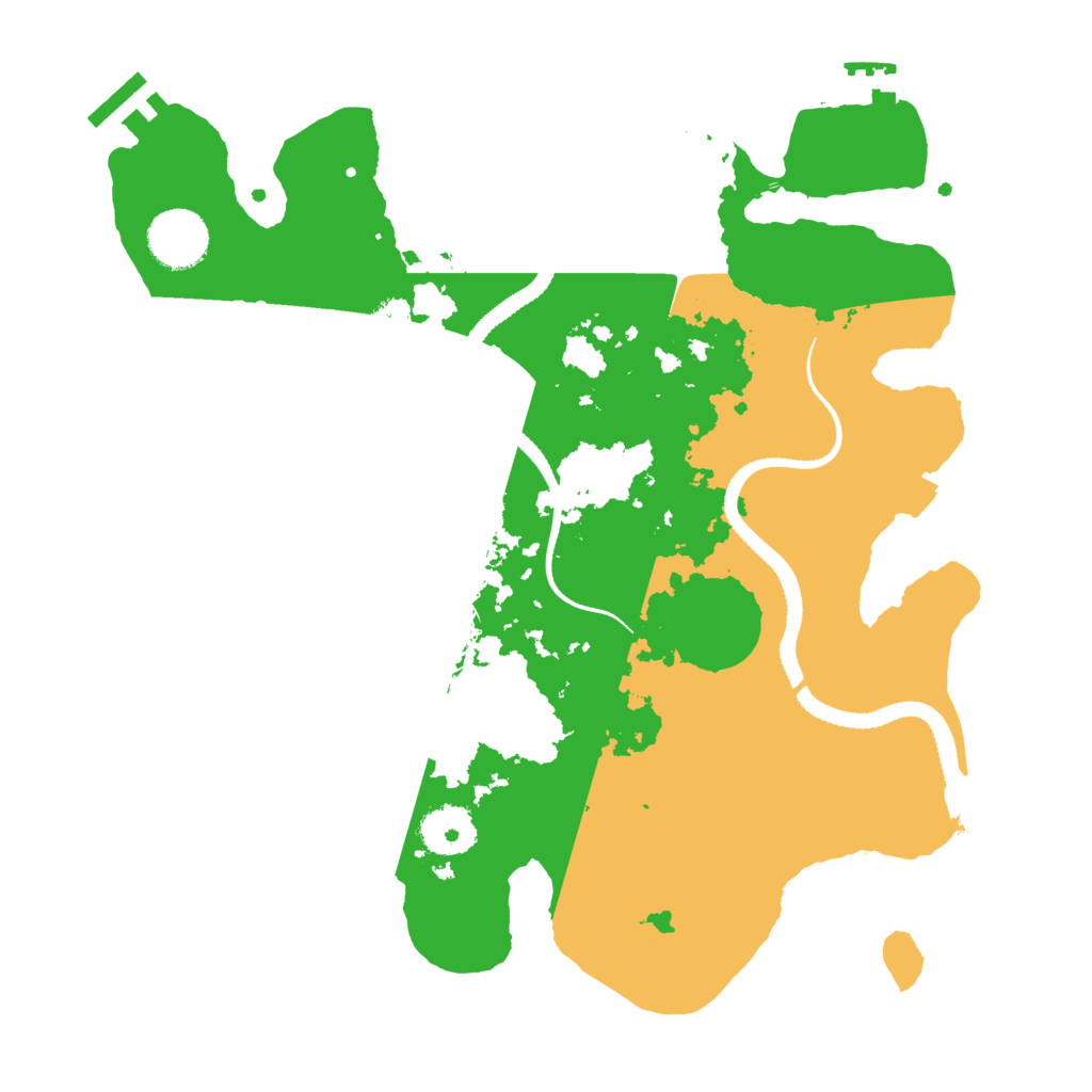 Biome Rust Map: Procedural Map, Size: 3200, Seed: 38274