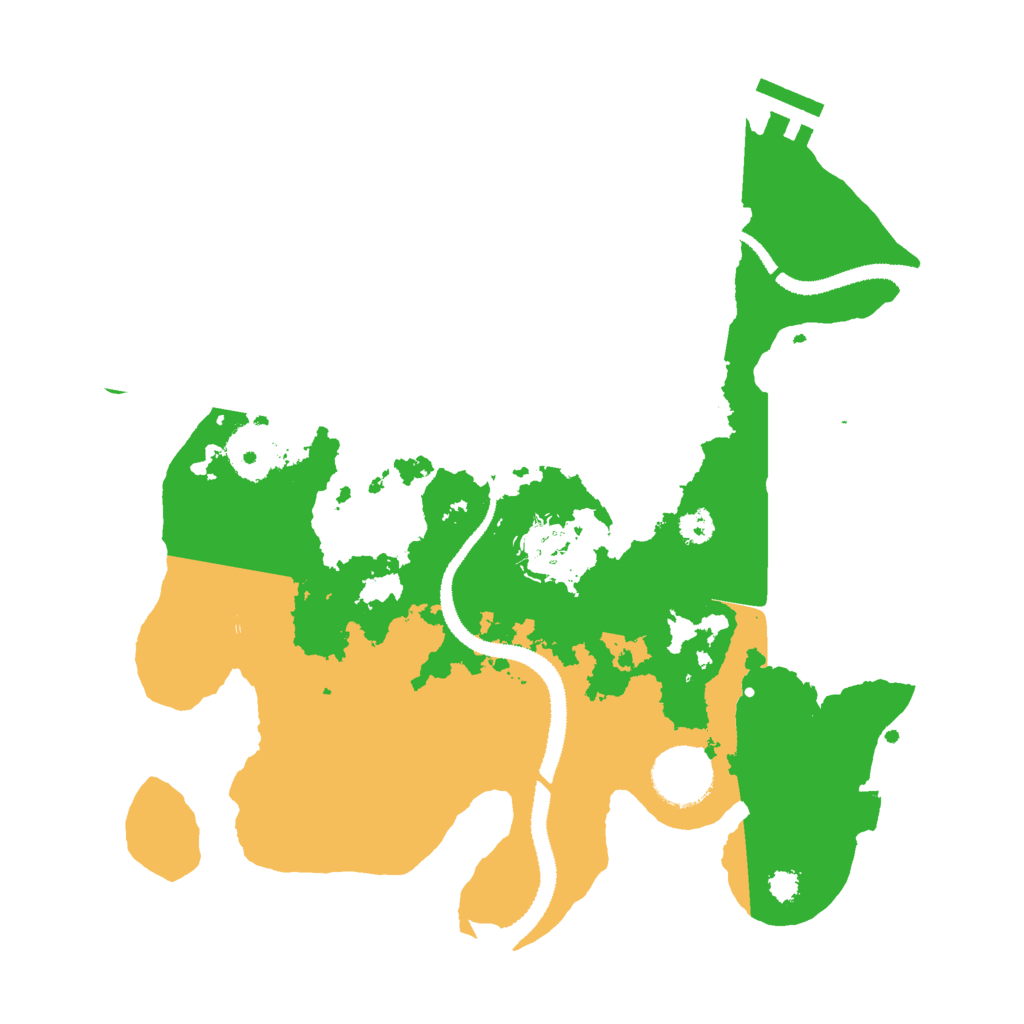 Biome Rust Map: Procedural Map, Size: 3000, Seed: 46444463