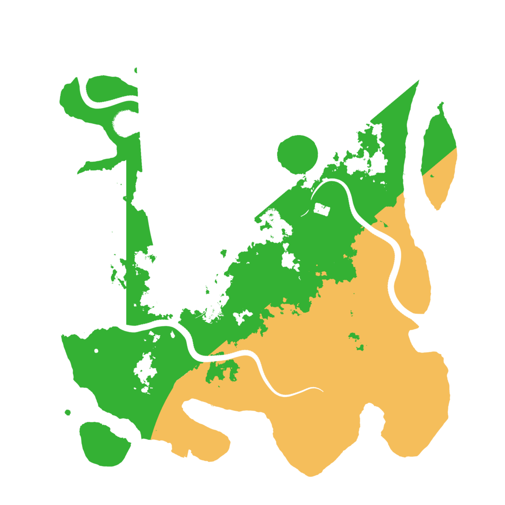 Biome Rust Map: Procedural Map, Size: 3500, Seed: 59399534