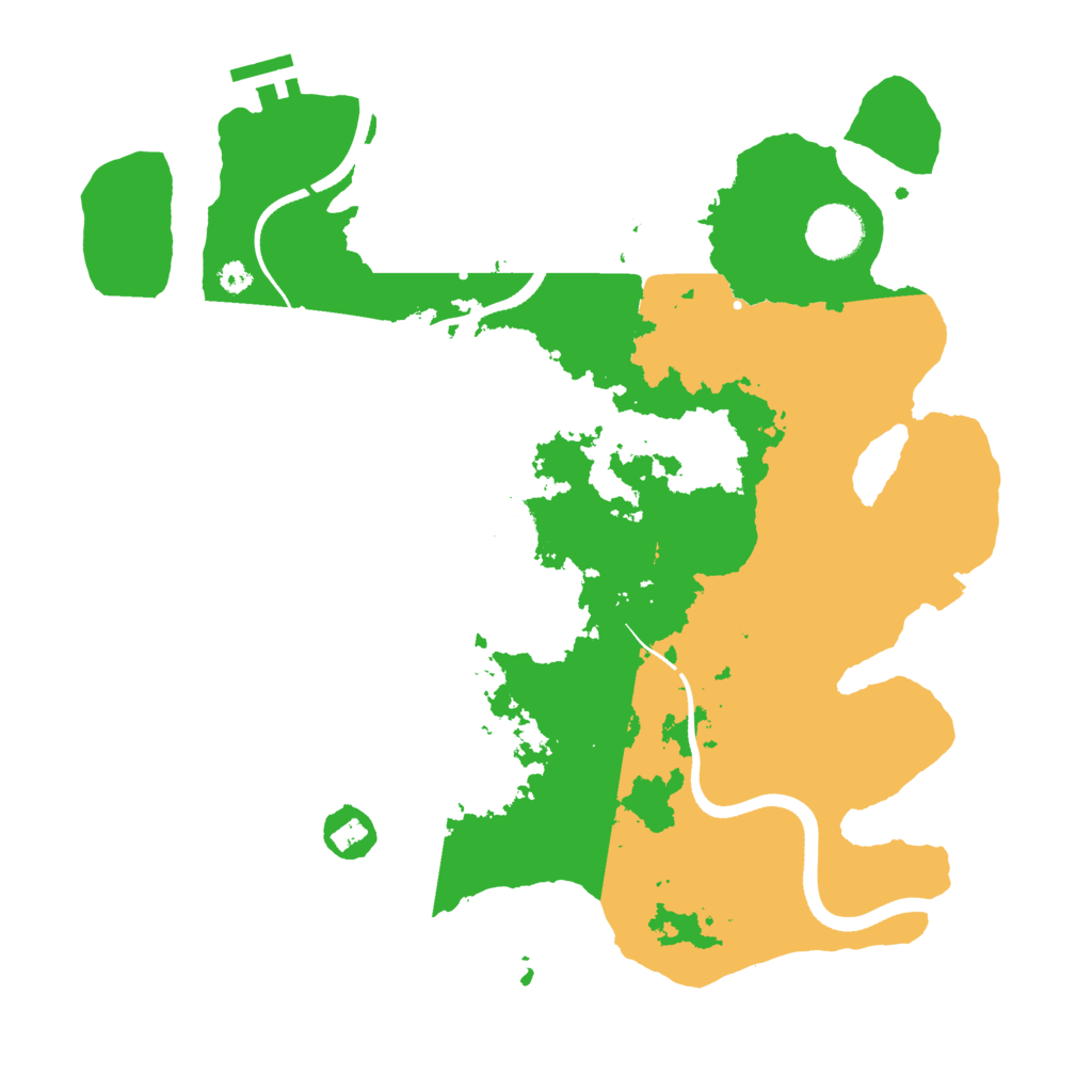 Biome Rust Map: Procedural Map, Size: 3500, Seed: 1316364286