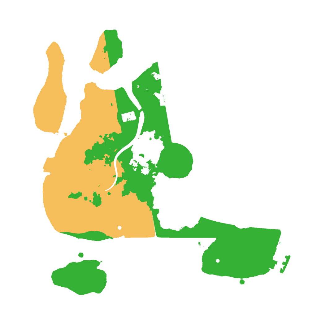 Biome Rust Map: Procedural Map, Size: 2500, Seed: 421295980