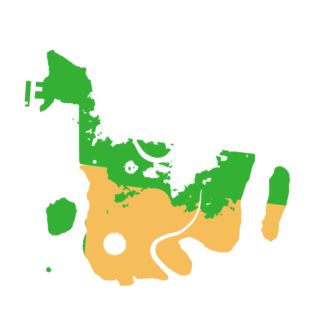 Biome Rust Map: Procedural Map, Size: 2500, Seed: 421295981