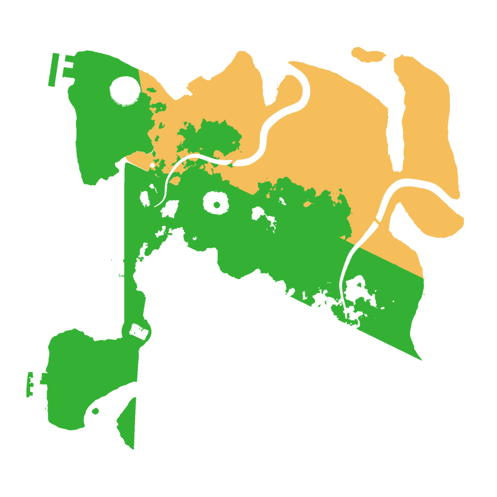 Biome Rust Map: Procedural Map, Size: 3000, Seed: 1347313858