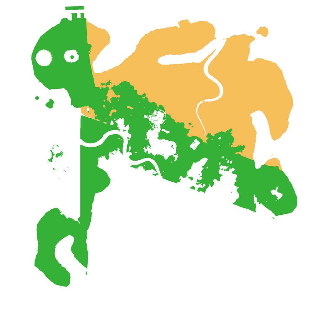 Biome Rust Map: Procedural Map, Size: 3500, Seed: 121850