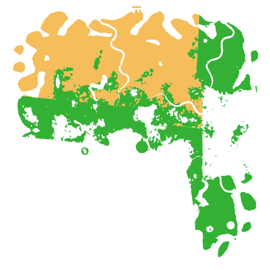 Biome Rust Map: Procedural Map, Size: 6000, Seed: 292680907