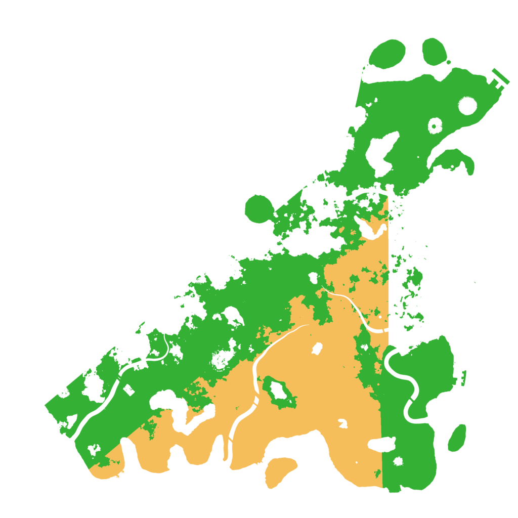 Biome Rust Map: Procedural Map, Size: 5000, Seed: 52645