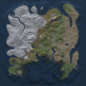 Thumbnail Rust Map: Procedural Map, Size: 4250, Seed: 1893654437, 17 Monuments