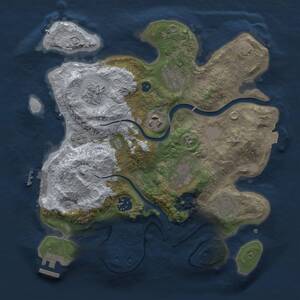 Thumbnail Rust Map: Procedural Map, Size: 3000, Seed: 579200262, 12 Monuments
