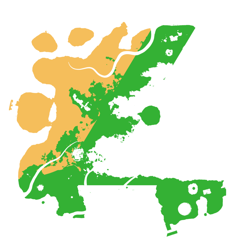 Biome Rust Map: Procedural Map, Size: 3500, Seed: 30051092