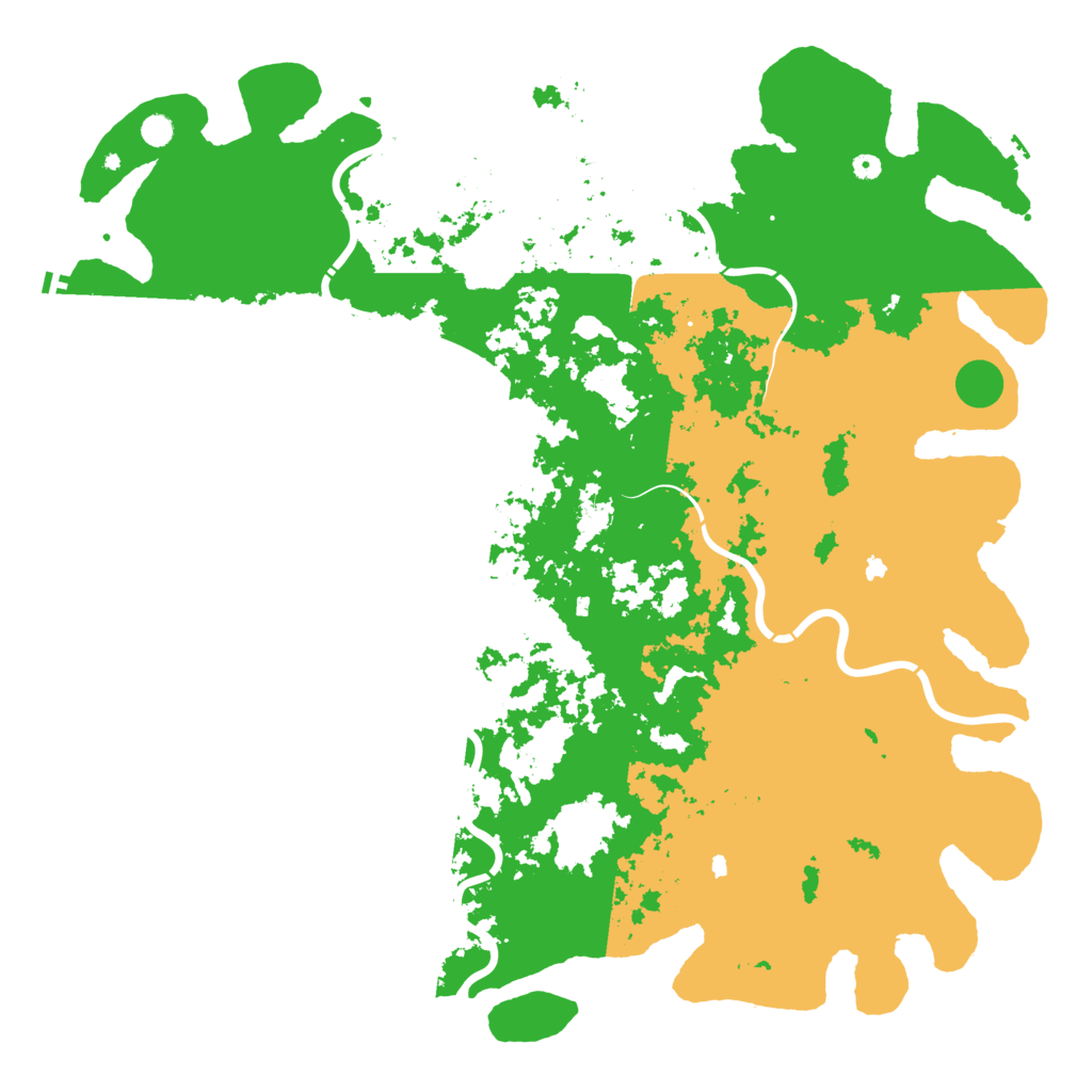 Biome Rust Map: Procedural Map, Size: 6000, Seed: 34566