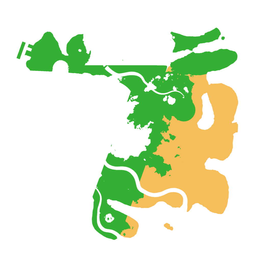 Biome Rust Map: Procedural Map, Size: 3000, Seed: 23246