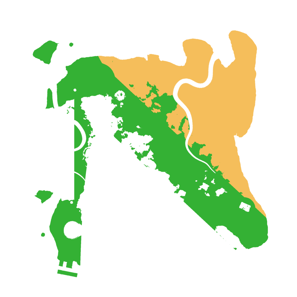 Biome Rust Map: Procedural Map, Size: 3000, Seed: 578369846