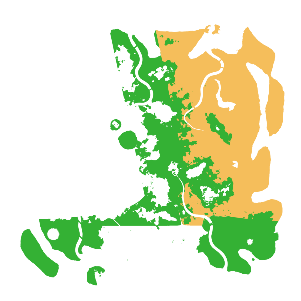 Biome Rust Map: Procedural Map, Size: 4500, Seed: 54949161
