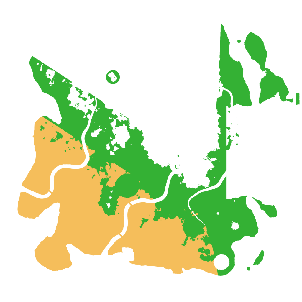 Biome Rust Map: Procedural Map, Size: 3500, Seed: 466251270
