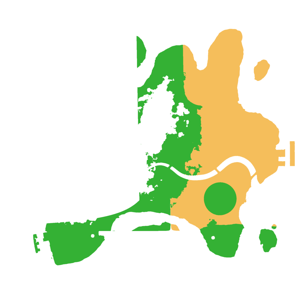 Biome Rust Map: Procedural Map, Size: 2500, Seed: 712506582