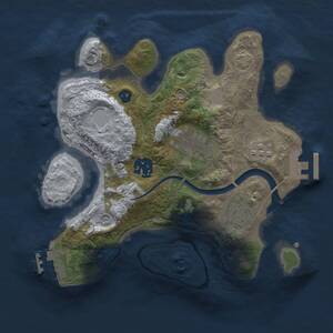 Thumbnail Rust Map: Procedural Map, Size: 2500, Seed: 712506582, 9 Monuments
