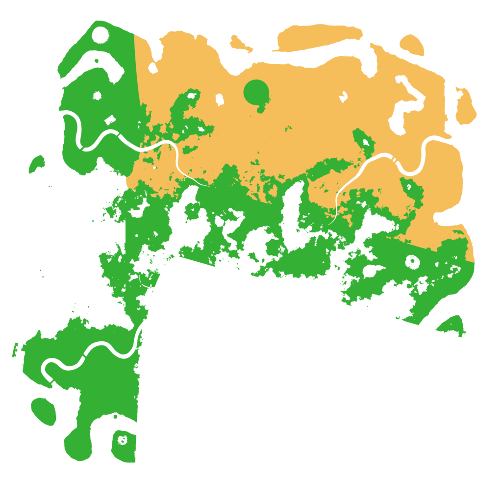 Biome Rust Map: Procedural Map, Size: 5200, Seed: 484597