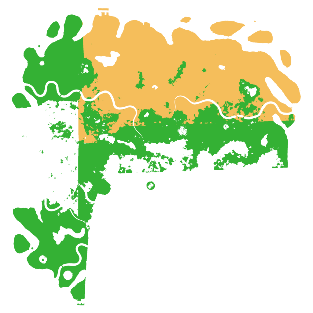 Biome Rust Map: Procedural Map, Size: 6000, Seed: 445206051