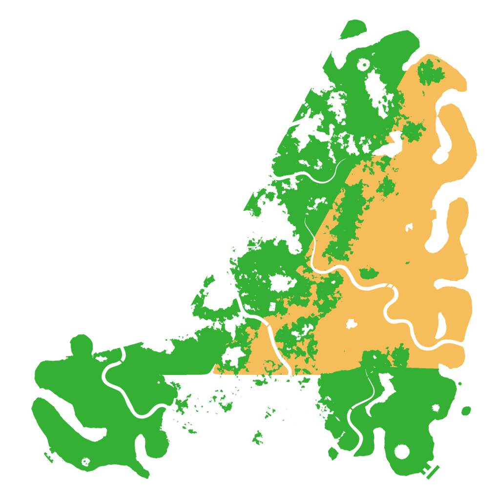 Biome Rust Map: Procedural Map, Size: 6000, Seed: 1336738843