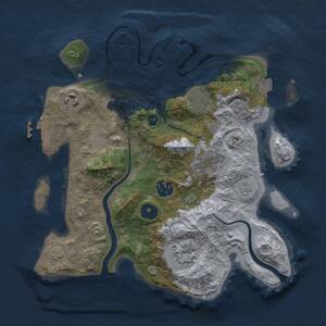 Thumbnail Rust Map: Procedural Map, Size: 3000, Seed: 324720365, 11 Monuments