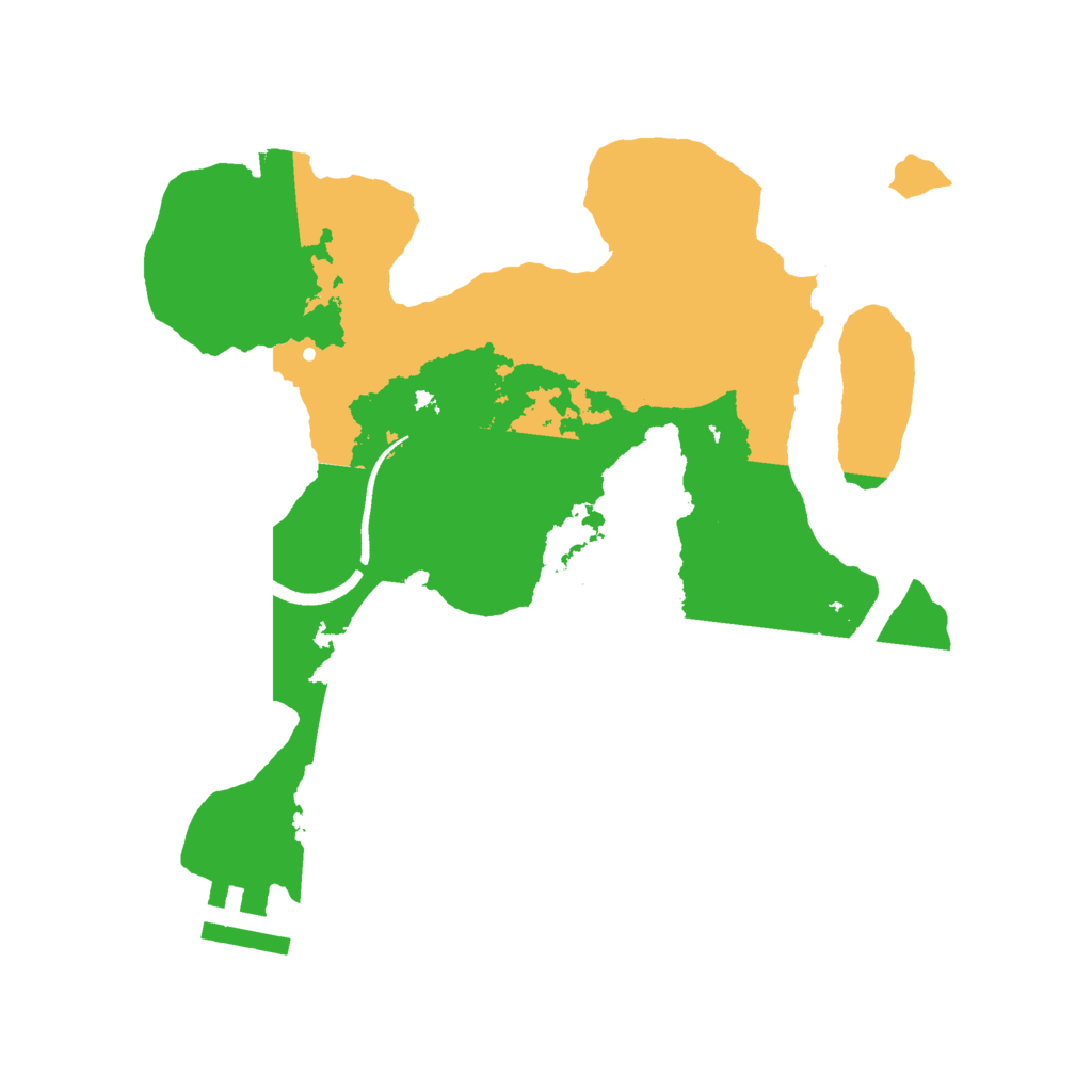 Biome Rust Map: Procedural Map, Size: 2500, Seed: 24263726