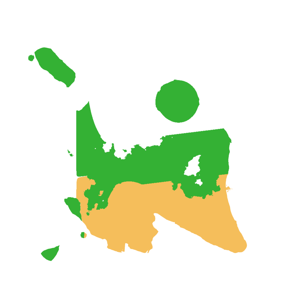 Biome Rust Map: Procedural Map, Size: 2000, Seed: 421295984