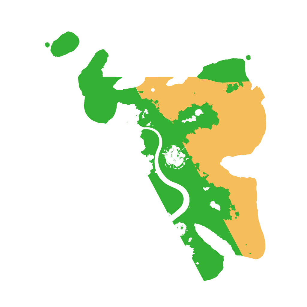 Biome Rust Map: Procedural Map, Size: 2500, Seed: 10182000