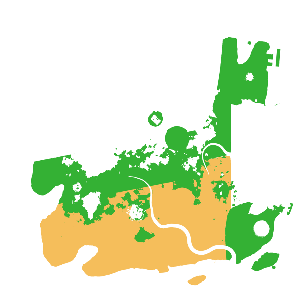 Biome Rust Map: Procedural Map, Size: 3500, Seed: 70843576