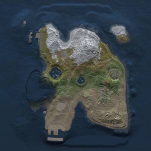Thumbnail Rust Map: Procedural Map, Size: 2000, Seed: 582792722, 6 Monuments