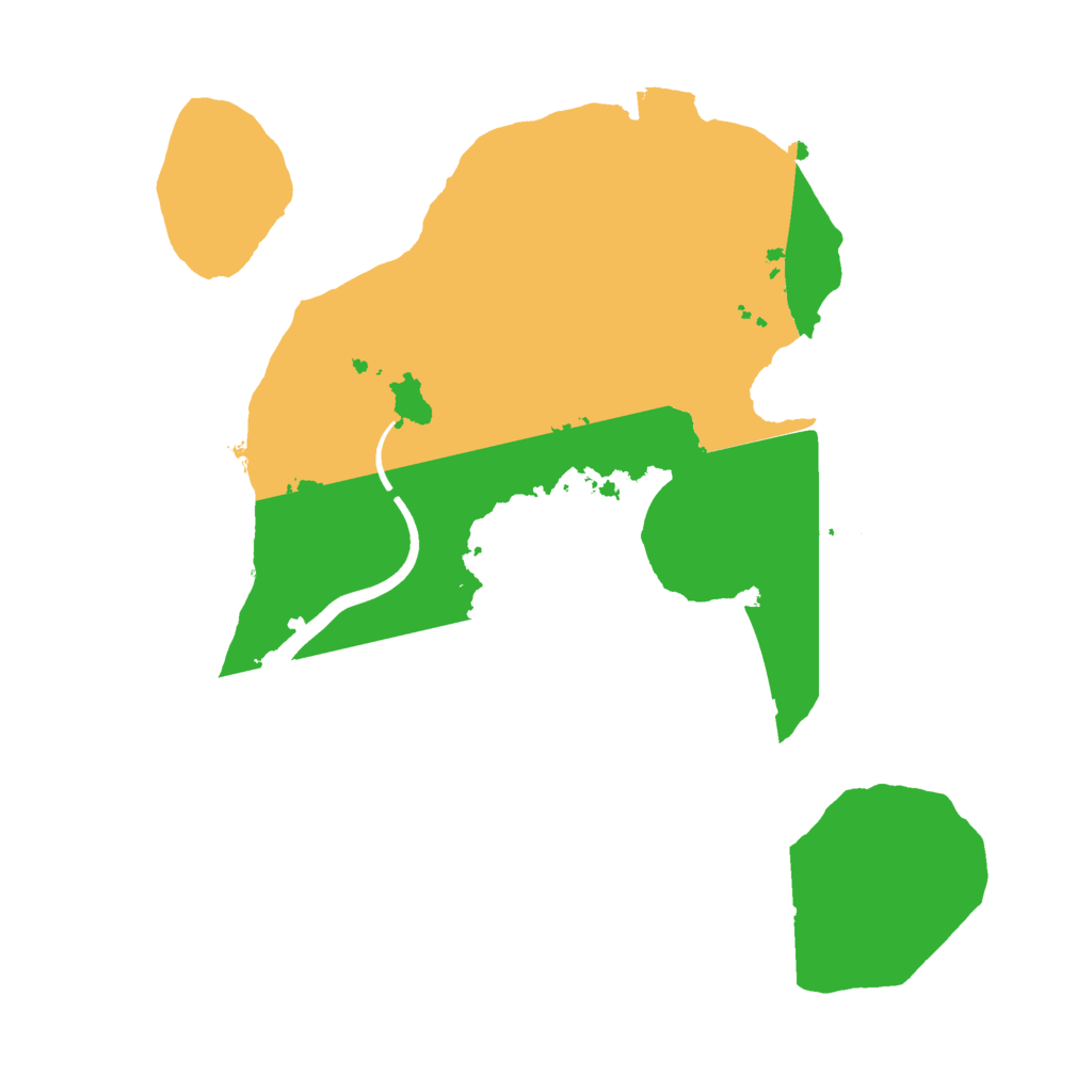 Biome Rust Map: Procedural Map, Size: 2200, Seed: 756181126